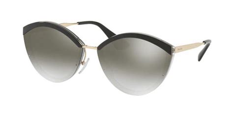 Prada PR 07US U435O0 Sunglasses in Pale Gold/Black